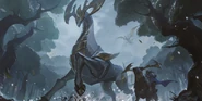 Petricite Stag "Legends of Runeterra" Illustration (by Riot Contracted Artists Kudos Productions)