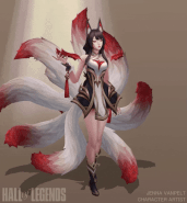 Risen Legend Ahri Model 12 (by Riot Artist Jenna VanPelt)