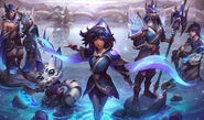 SSG Ezreal, Gnar, Jarvan IV, Rakan, Taliyah, and Xayah