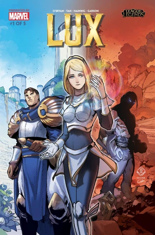 Garen, Lux and Sylas "Lux Comic" Issue 1 Cover 1 (by Riot Contracted Artists Billy Tan, Gadson, and Haining)