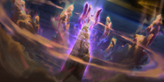 Targon's Peak "Legends of Runeterra" Illustration (by Riot Contracted Artists Sixmorevodka Studio)