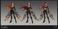 High Noon Katarina Concept 1 (by Riot Contracted Artist Citemer Liu)