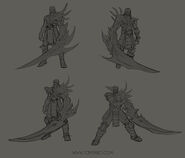 Demonblade Tryndamere "A Twist of Fate" Concept 1 (by Riot Artist Tom Zhao)