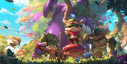 Teemo "Legends of Runeterra" Illustration 1 (by Riot Contracted Artists Sixmorevodka Studio)