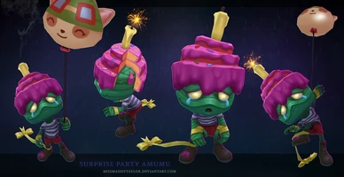 Überraschungsparty-Amumu Model (vom Riot-Künstler Maddy 'MissMaddy' Taylor Kenyon)