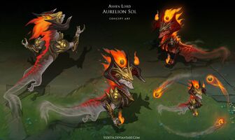 Aschfahler Fürst Aurelion Sol Konzept (vom Riot-Künstler Charles 'Yideth' Liu)