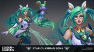 Star Guardian Sona Model 1 (by Riot Artist Kylie Jayne Gage)