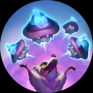 Spirit Blossom Teemo's Mushroom Cloud "Legends of Runeterra" Illustration (by Riot Contracted Artists Kudos Productions)