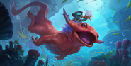Slippery Waverider "Legends of Runeterra" Illustration (by Riot Contracted Artists Kudos Productions)