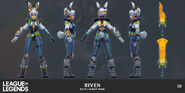 Battle Bunny Prime Riven Model 3 (by Riot Contracted Artist Hank Fu)