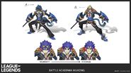 Battle Academia Wukong Concept 2 (by Riot Artist Taylor 'Medaforcer' Jansen)
