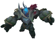 Blue "Temple of Lily and Lotus" Jungle Golem Render (Chaos & Order)