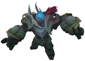 Blue "Tempel der Lilie und des Lotus" Jungle Golem Render (Chaos & Order)