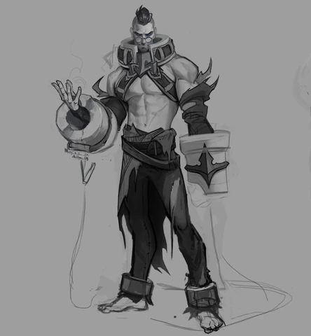 Концепт-арт Сайласа 4 (художник Riot Sunny 'Kindlejack' Koda)