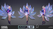 K/DA ALL OUT Ahri Update Model 2 (by Riot Artist Kylie Jayne Gage)