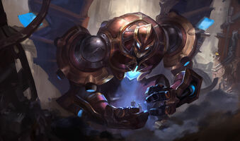 Hextech Galio Update Splash Konzept 4 (vom Riot-Künstler Bo Chen)