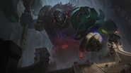Worldbreaker Sion Splash Concept (by Riot Contracted Artist Zuoan Dong)