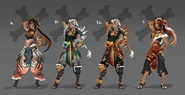 Primal Ambush Sivir Concept 1 (by Riot Artist Rachael 'Tart' Cross)