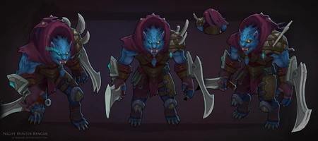 Nachtjäger-Rengar Model 1 (vom Riot-Künstler Cody 'Sstrikerr' Bunt)