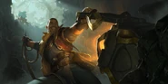 Jae Medarda "Legends of Runeterra" Illustration (by Riot Contracted Artists Sixmorevodka Studio)