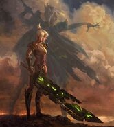 Riven "Confession of a Broken Blade" Cover (by Riot Artist Rembert Montald)