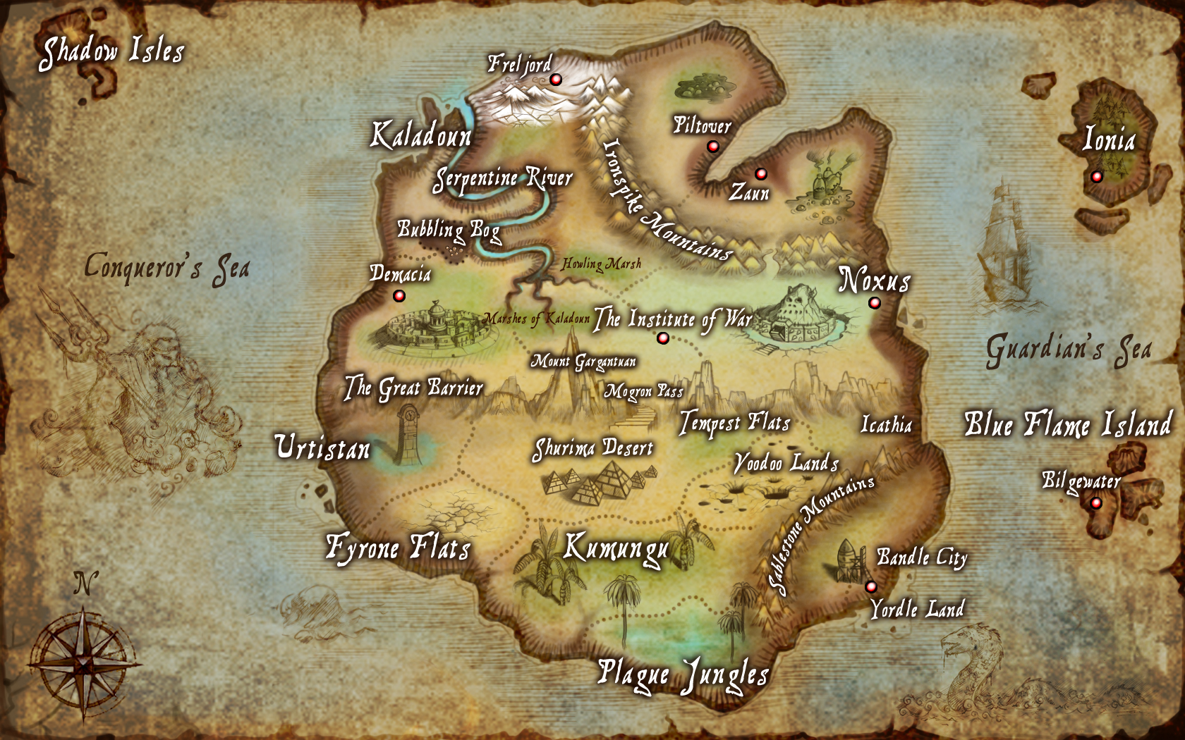 Runeterra mapa stará