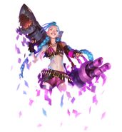 Jinx "Legends of Runeterra" Promo 1 (by Riot Contracted Artists Sixmorevodka Studio)