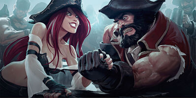 Gangplank vs Miss Fortune 3 (vom Riot-Künstler Jason Chan)