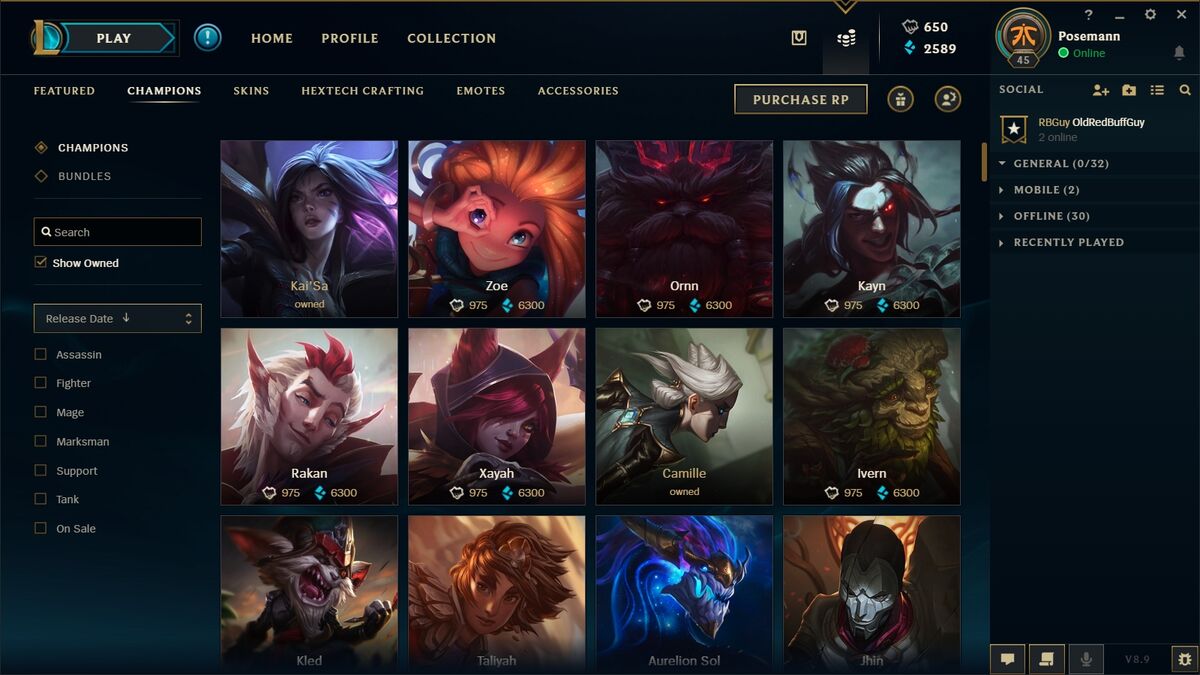 Champion Pricing Update - League of Legends