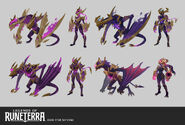 Dark Star Shyvana "Legends of Runeterra" Concept 1 (by Riot Contracted Artists Kudos Productions)