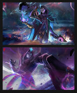 Dark Cosmic Jhin Splash Concept 2 (by Riot Artist Bo Chen)