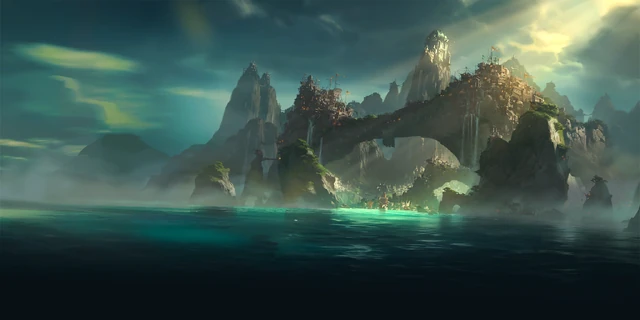 Ilustración de Aguasturbias en "Legends of Runeterra" 1