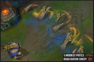 Siegreicher Maokai Fähigkeit Konzept 1 (vom Riot-Künstler Thomas 'Hylia' Randby)