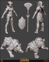 Sejuani Königin Konzept 3D.jpg (356 KB) Sejuani Update Frühes Model 1 (vom Riot-Künstler Hector Moran)