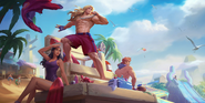 Pool Party Taric "Legends of Runeterra" Illustration