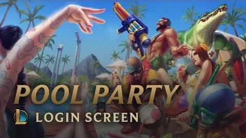 Pool Party - Login Screen