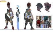 Gilded Ekko "Legends of Runeterra" Concept 3 (by Riot Contracted Artists Kudos Productions)