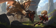 03DE006-full.png (1.47 MB) Screeching Dragon "Legends of Runeterra" Illustration (by Riot Contracted Artists Sixmorevodka Studio)