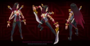 Warring Kingdoms Katarina Model 1 (by Riot Artist Maddy 'MissMaddy' Taylor Kenyon)