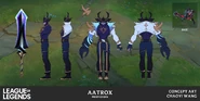 Aatrox PrestigeDRX Concept 03.jpg (357 kB) Conceito de Aatrox DRX de Prestígio 3 (por Chaoyi Wang, Artista Contratado da Riot).
