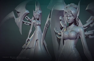 Geisterbraut-Morgana Model 1 (vom Riot-Künstler Maddy 'MissMaddy' Taylor Kenyon)