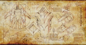 Demacian Writing on the Manuscript of Durand