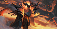 Infernal Swain "Legends of Runeterra" Illustration 1 (by Riot Contracted Artists Kudos Productions)