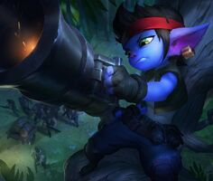 Guerilla-Tristana Update Splash Konzept (vom Riot-Künstler Viktor Titov)