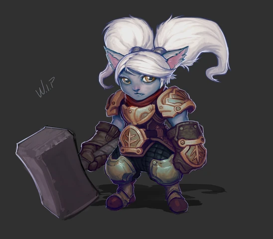 Concepto de la actualización de Poppy 2 (por el artista de Riot, Michael 'IronStylus' Maurino)