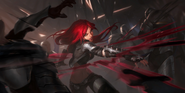 Katarina "Legends of Runeterra" Illustration 2 (by Riot Contracted Artists Sixmorevodka Studio)