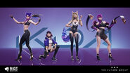 AR K/DA Group Models 1 (by Riot Contracted Artist Frank Daniel Moen Vedvik)