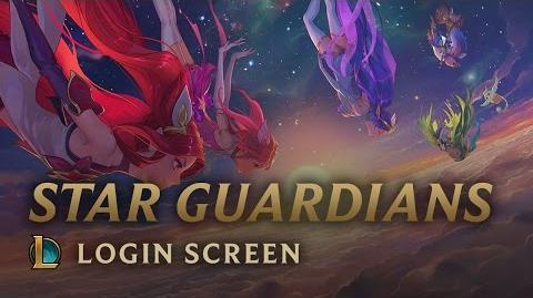Star Guardians Burning Bright - Login Screen