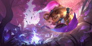 Spirit Blossom Teemo "Legends of Runeterra" Illustration 2 (by Riot Contracted Artists Kudos Productions)