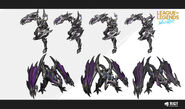 Dark Flame Shyvana "Wild Rift" Concept 1 (by Riot Contracted Artist Shuohan)